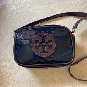 Navy blue/purple camera bag